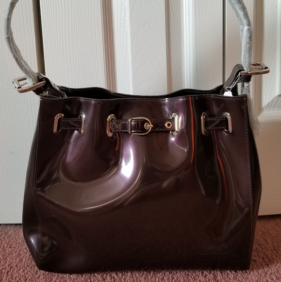 Beijo Handbags - NWT Beijo IT'S A CINCH in Chocolate / Eggplant